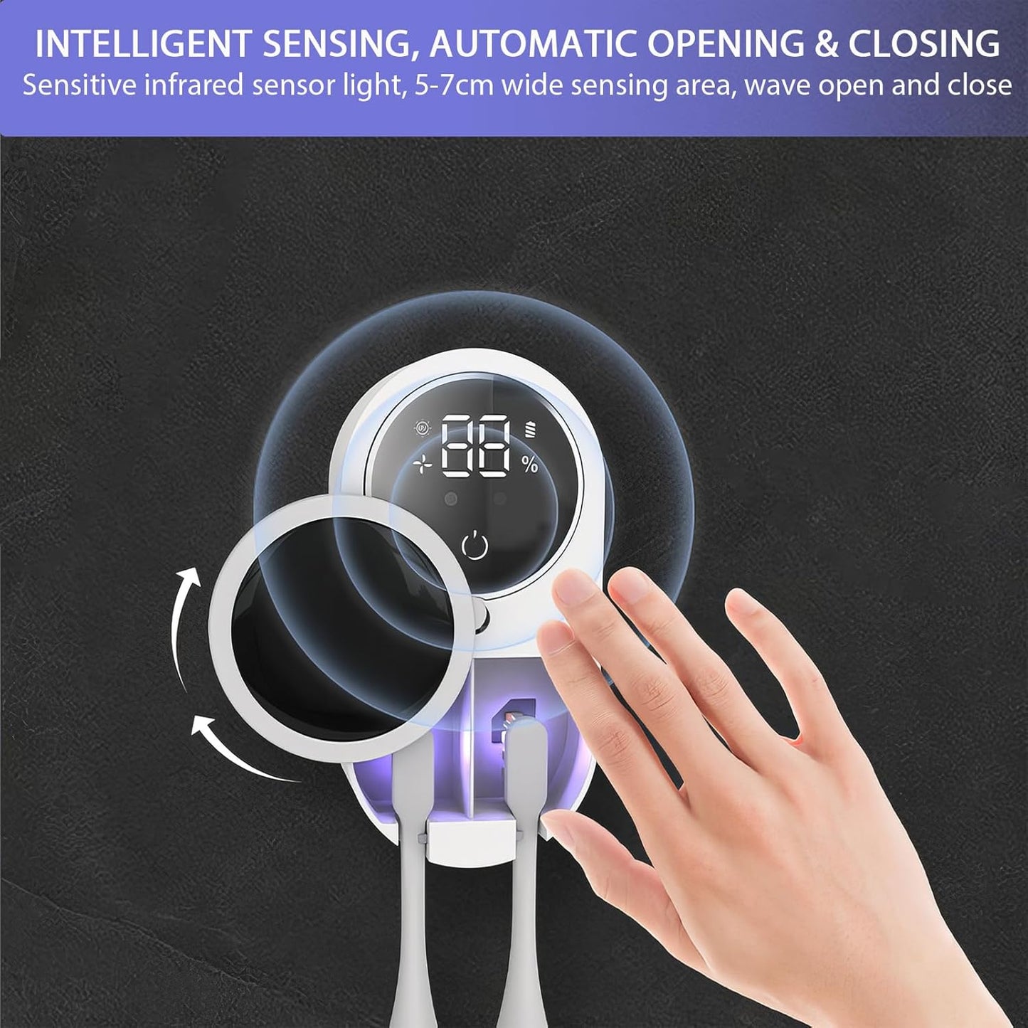 Smart Wall-Mounted Toothbrush Sterilizer