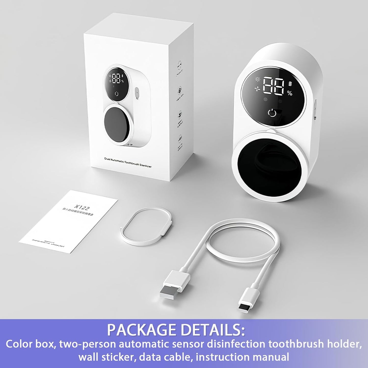 Smart Wall-Mounted Toothbrush Sterilizer