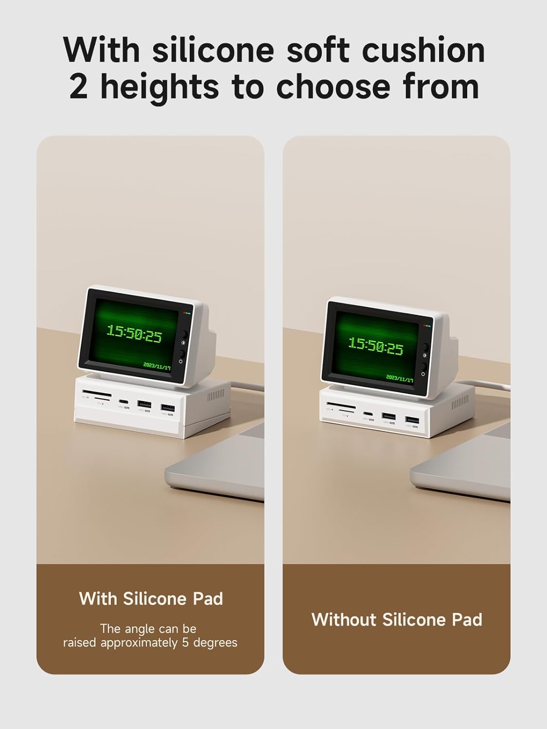 3.5-inch IPS USB Mini Screen with USB-C Hub