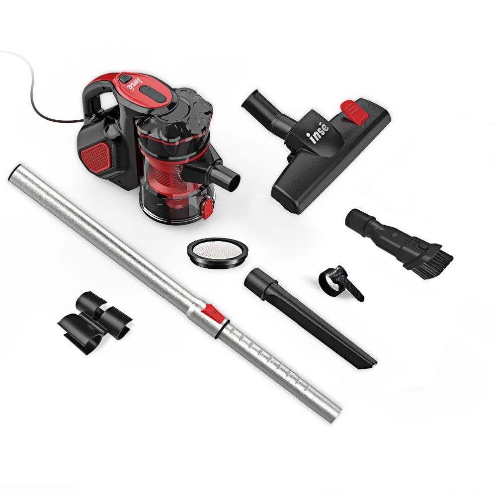 INSE I5 Corded Stick Vacuum β 18KPa Suction, 600W for Hard Floors & Pet Hair