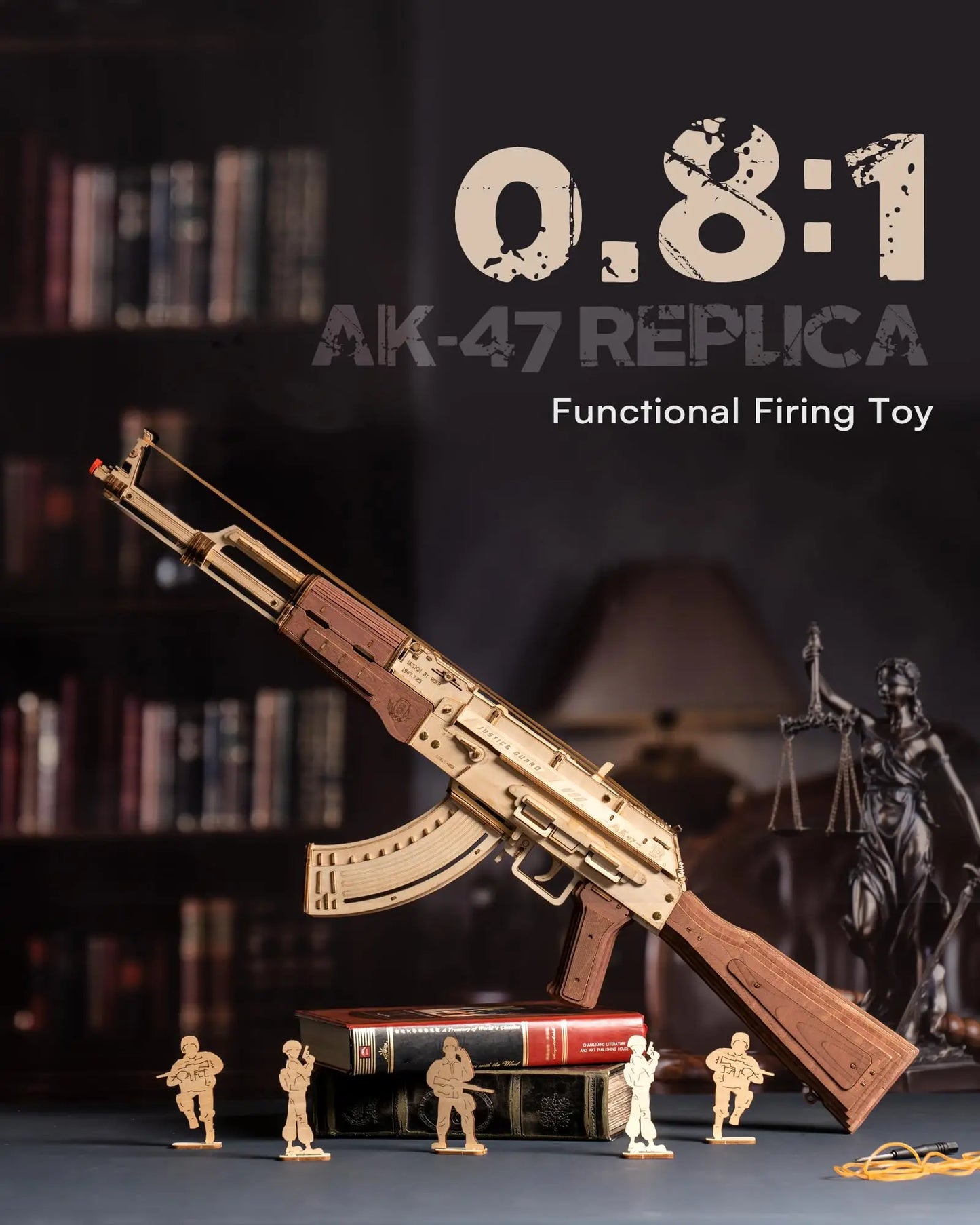 Robotime AK-47 Wooden 3D Puzzle Gun β DIY Mechanical Rifle Model