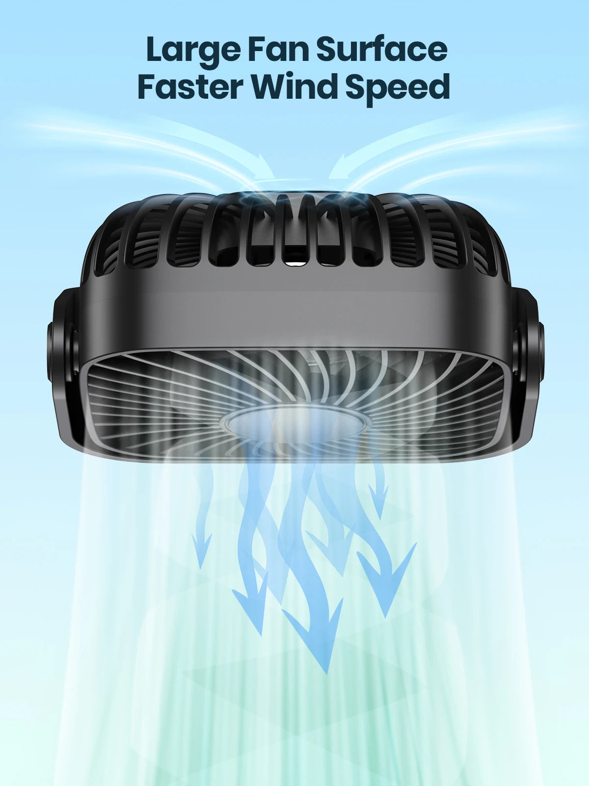 TOPK Mini USB Desk Fan β 4" Quiet 3-Speed with 360Β° Rotation