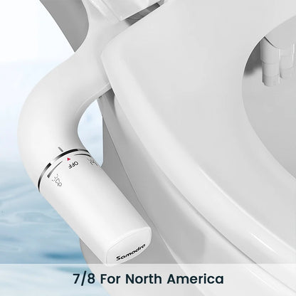 SAMODRA Ultra-Slim Bidet Attachment – Dual Nozzle, Non-Electric
