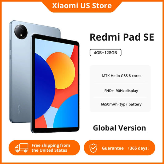 Xiaomi Redmi Pad SE 8.7" Global – Helio G85, 90Hz, 128GB Tablet