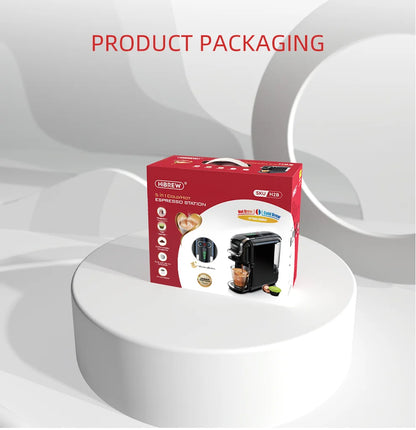 HiBREW 5-in-1 Capsule Coffee Machine – 20 Bar Pressure, Hot & Cold Brew