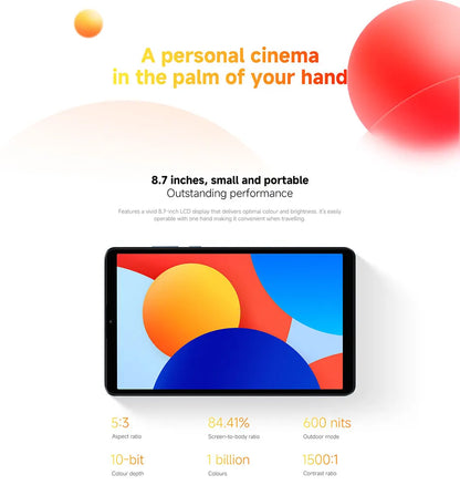 Xiaomi Redmi Pad SE 8.7" Global – Helio G85, 90Hz, 128GB Tablet
