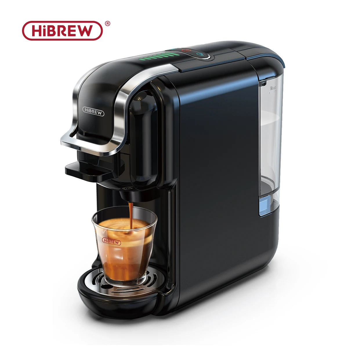 HiBREW 5-in-1 Capsule Coffee Machine – 20 Bar Pressure, Hot & Cold Brew