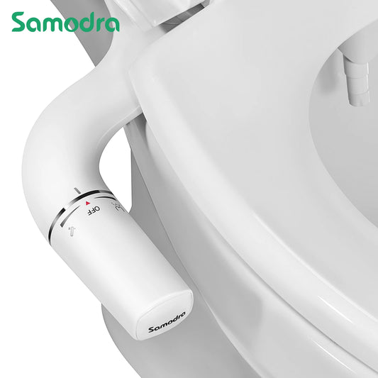 SAMODRA Ultra-Slim Bidet Attachment – Dual Nozzle, Non-Electric