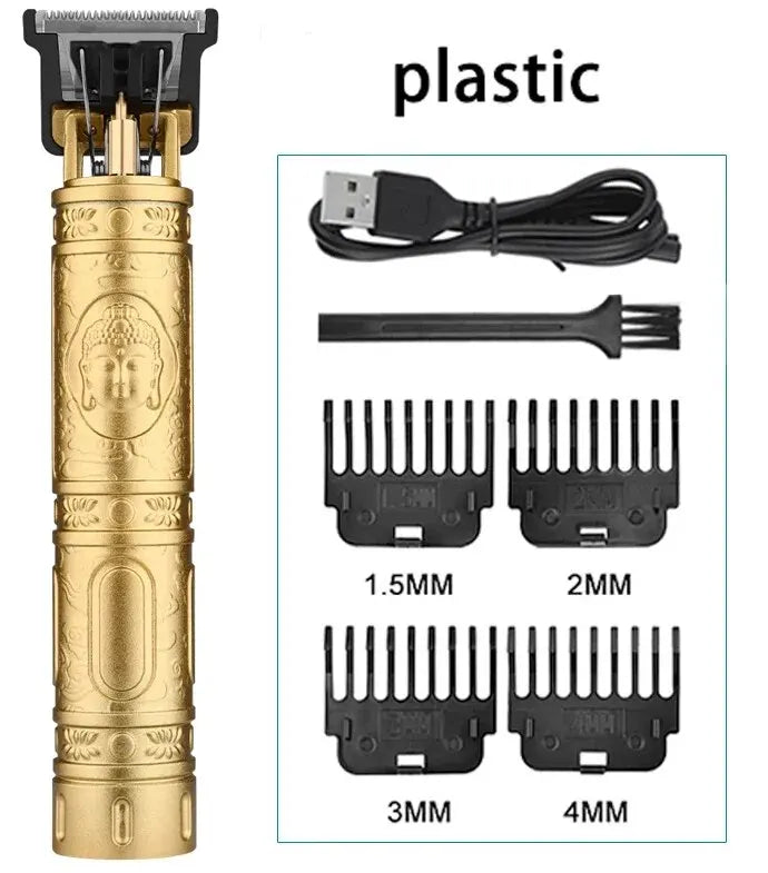 Vintage T9 Hair Clipper – Rechargeable Dragon Buddha Trimmer