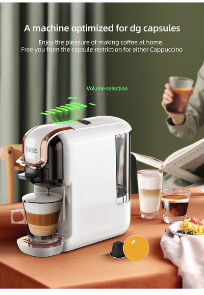 HiBREW 5-in-1 Capsule Coffee Machine – 20 Bar Pressure, Hot & Cold Brew