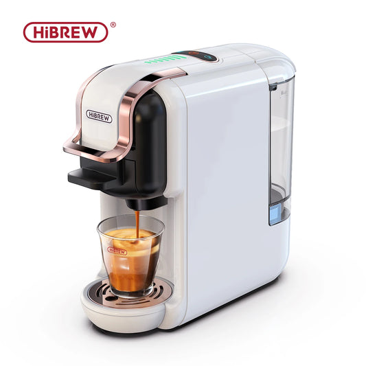 HiBREW 5-in-1 Capsule Coffee Machine – 20 Bar Pressure, Hot & Cold Brew