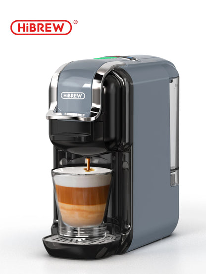 HiBREW 5-in-1 Capsule Coffee Machine – 20 Bar Pressure, Hot & Cold Brew