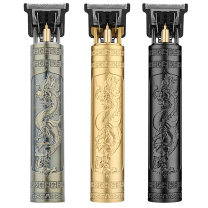 Vintage T9 Hair Clipper – Rechargeable Dragon Buddha Trimmer
