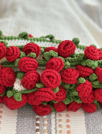Crochet Rose Bouquet Blanket